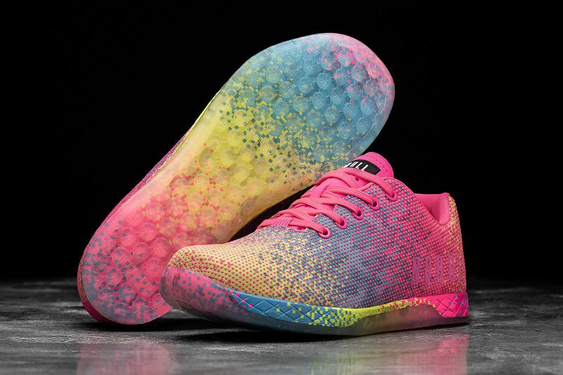 Women's Nobull Neon Glitch Trainers Pink | SG S3094G